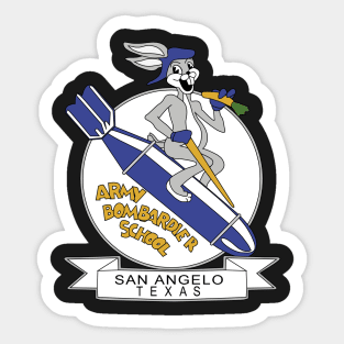 USAAF - Bombardier School - San Angelo TX wo Txt Sticker